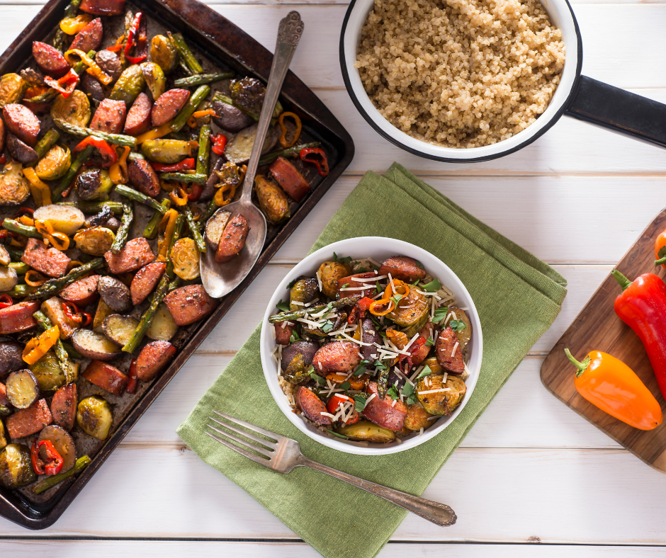 Sheet-Pan Sausage With Peppers and Tomatoes Recipe - NYT Cooking